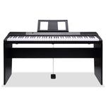 88 Keys Electronic Keyboard Piano with Stand Black