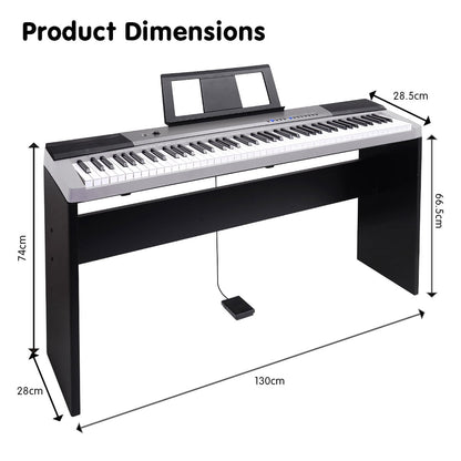 Electronic Keyboard Piano 88 Keys 1298x285x665cm