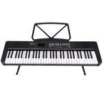 61-Key Electronic Piano Keyboard with LED and Folding Stand