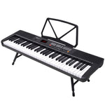61-Key Electronic Piano Keyboard with LED and Folding Stand