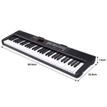 61-Key Electronic Piano Keyboard with LED and Folding Stand