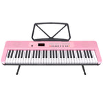 61-Key Electronic Piano Keyboard with LED and Folding Stand