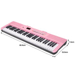 61-Key Electronic Piano Keyboard with LED and Folding Stand