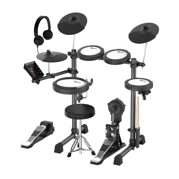  18S Electronic Drum Kit Mesh Pads 8in Snare USB/MIDI Bluetooth