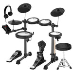 18S Electronic Drum Kit Mesh Pads 8in Snare USB/MIDI Bluetooth