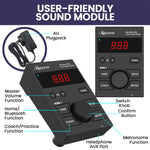 18S Electronic Drum Kit Mesh Pads 8in Snare USB/MIDI Bluetooth