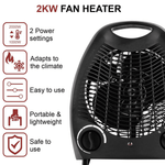 Electric Fan Heater 2000W Portable Home Thermostat Room Floor Table Desk Cooler