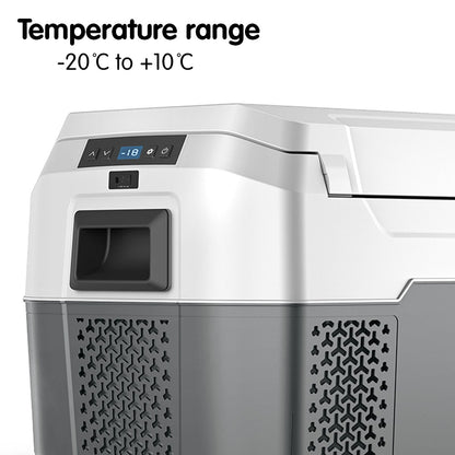 20L Portable Fridge Cooler Freezer Camping Refrigerator Grey