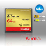 64Gb Extreme Compactflash Card With (Write) 85Mb/S And (Read)120Mb/S