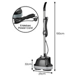 5-in-1 Electric Floor Polisher Timber Hard Waxer Buffer Cleaner 6M Cable