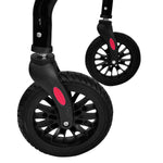 Foldable Steel Mobility Rollator Walker Black 136kg Maximum Capacity