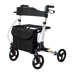 Folding Rollator Walker Lightweight Adjustable Mobility Aid