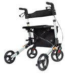 Folding Rollator Walker Lightweight Adjustable Mobility Aid
