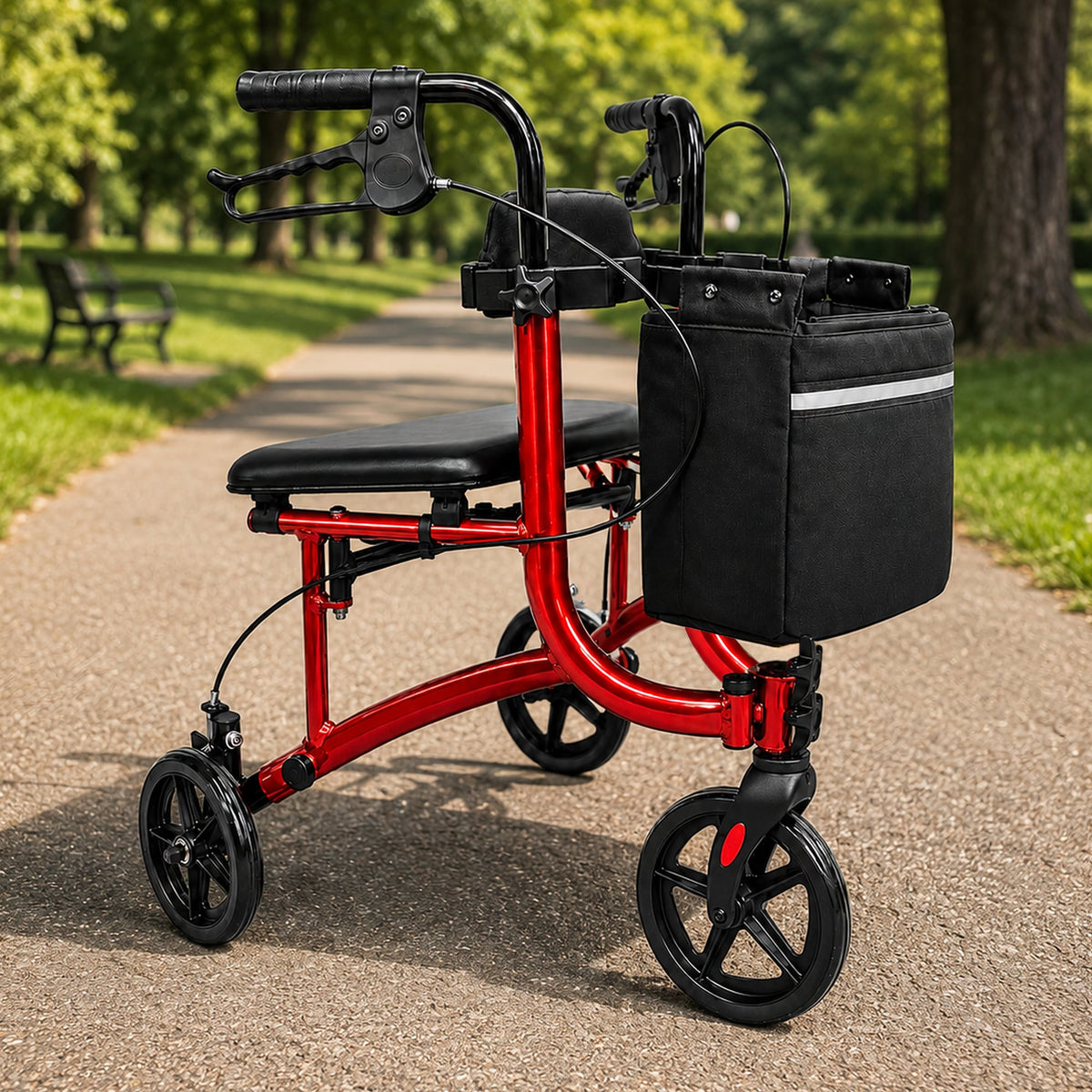 Folding Rollator Walker Lightweight 59x65x78cm