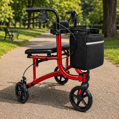 Folding Rollator Walker Lightweight 59x65x78cm