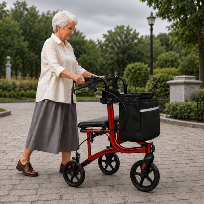 Folding Rollator Walker Lightweight 59x65x78cm