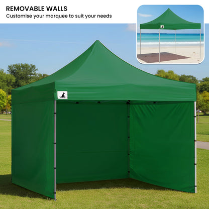 Green PopUp Gazebo Tent 3x3m 3x3cm