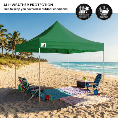 Green PopUp Gazebo Tent 3x3m 3x3cm