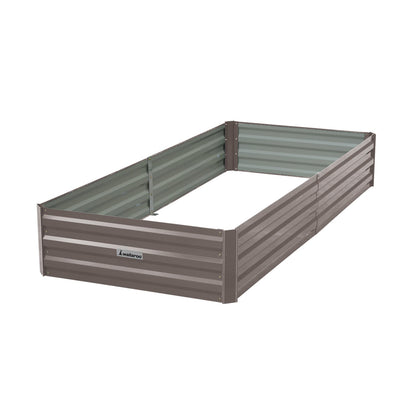Garden Bed Galvanized Steel Grey 210x90x30cm