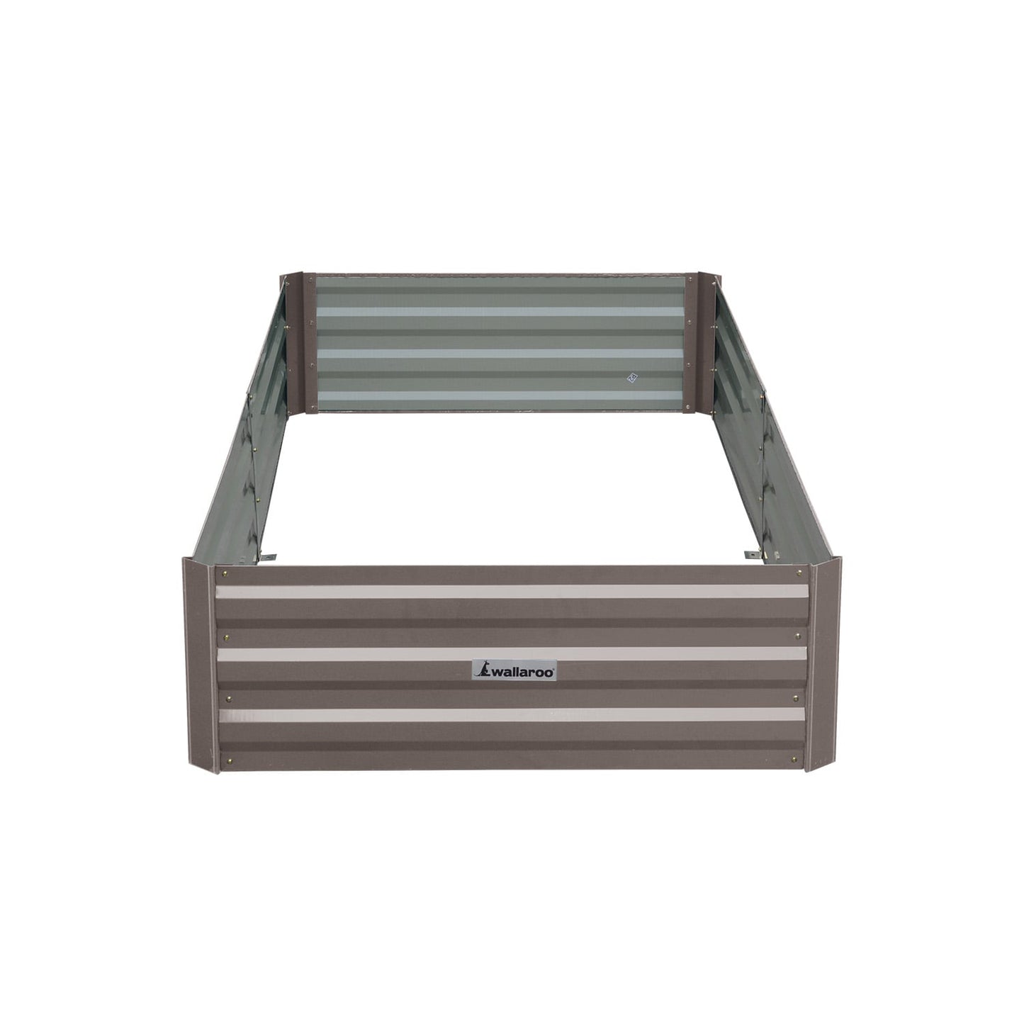Garden Bed Galvanized Steel Grey 210x90x30cm