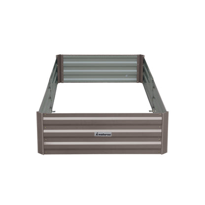 Garden Bed Galvanized Steel Grey 210x90x30cm