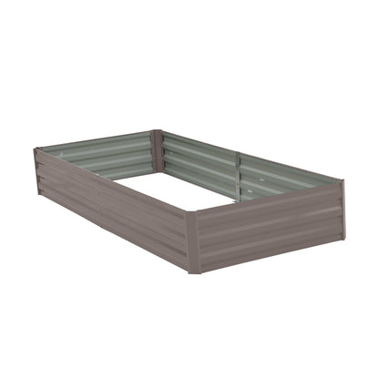 Garden Bed Galvanized Steel Grey 210x90x30cm