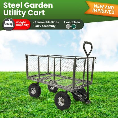 Garden Trolley Cart 300kg Capacity 110x102x51cm