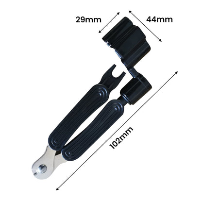 3-in-1 Guitar String Winder Bridge Pin Puller String Cutter Tool