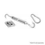 Outdoor 280GSM Sun Shade Sail Canopy Grey 6x6m UV Protection Cover