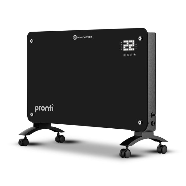  Glass Panel Convection Heater Remote LED | HomeAndLiving