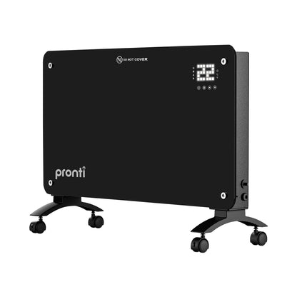 Glass Panel Convection Heater Remote LED | HomeAndLiving