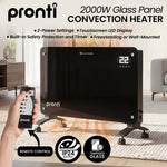Glass Panel Convection Heater Remote LED | HomeAndLiving