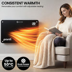 Glass Panel Convection Heater Remote LED | HomeAndLiving