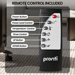 Glass Panel Convection Heater Remote LED | HomeAndLiving