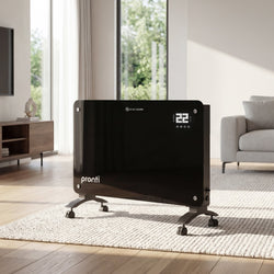 Glass Panel Convection Heater Remote LED | HomeAndLiving