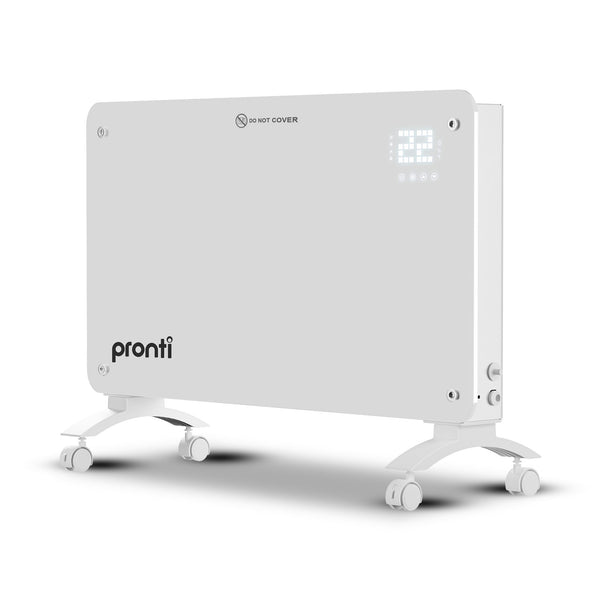  Glass Panel Convection Heater Remote LED | HomeAndLiving