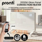 Glass Panel Convection Heater Remote LED | HomeAndLiving