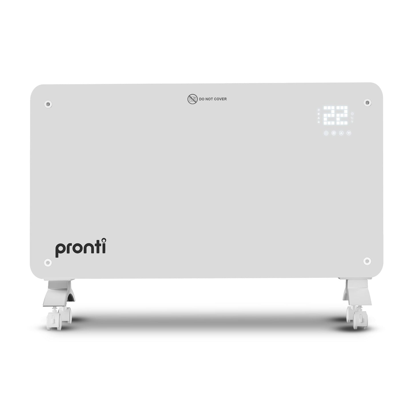 Glass Panel Convection Heater Remote LED | HomeAndLiving