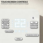 Glass Panel Convection Heater Remote LED | HomeAndLiving