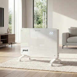 Glass Panel Convection Heater Remote LED | HomeAndLiving