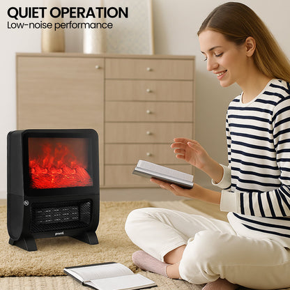 Pronti 2000W 3D Fire PTC Electric Portable Room Heater Space Warmer