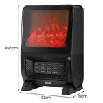 Pronti 2000W 3D Fire PTC Electric Portable Room Heater Space Warmer