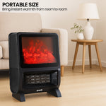 Pronti 2000W 3D Fire PTC Electric Portable Room Heater Space Warmer