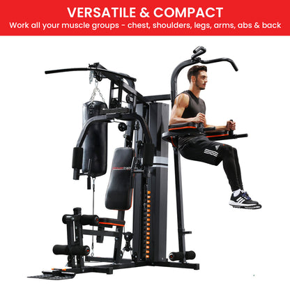 Multi Station Home Gym 150lbs Weights Punching Bag