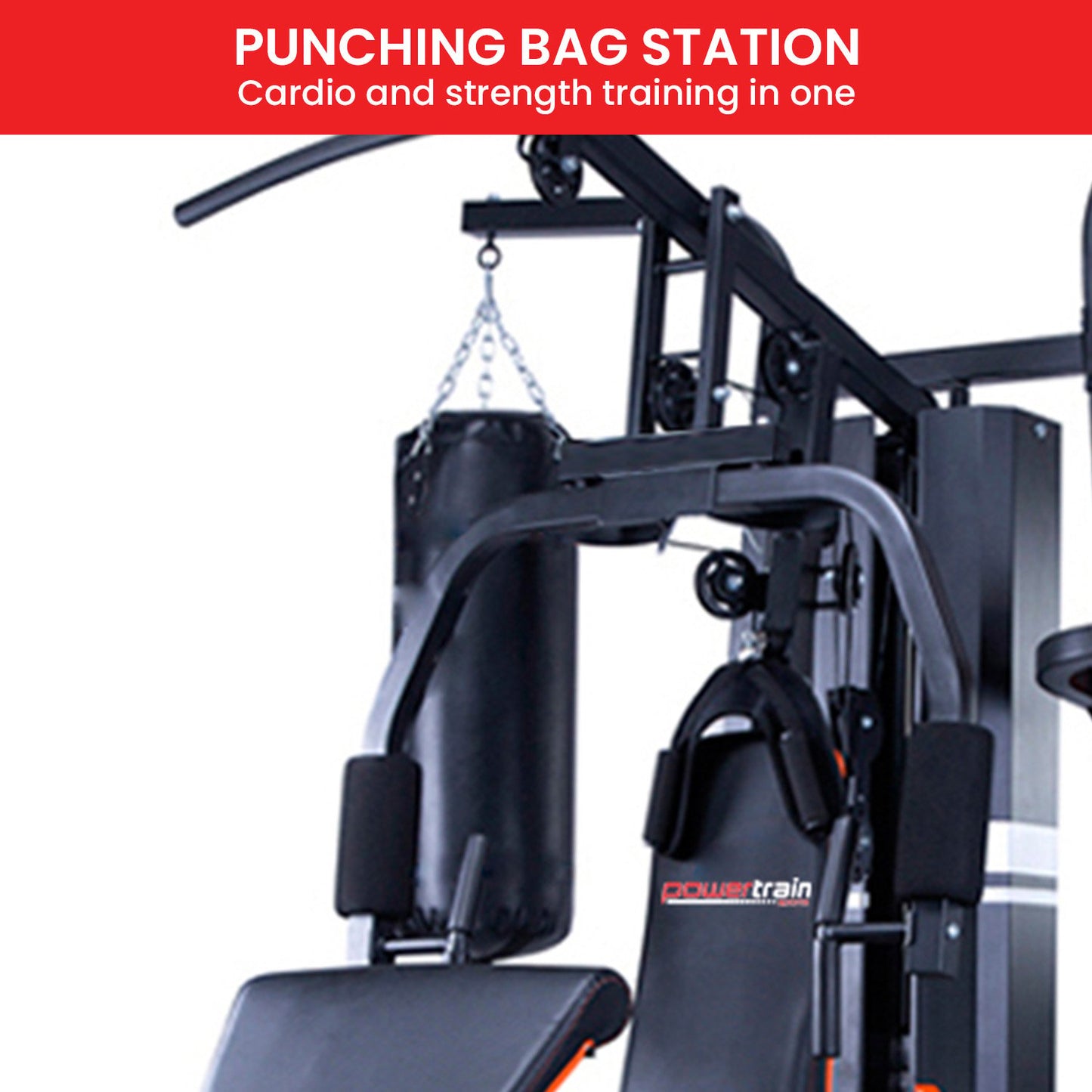 Multi Station Home Gym 150lbs Weights Punching Bag