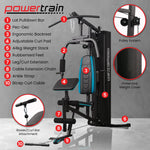 JX-300 Home Gym Multi Station 44kg Weight Stack Cable Trainer