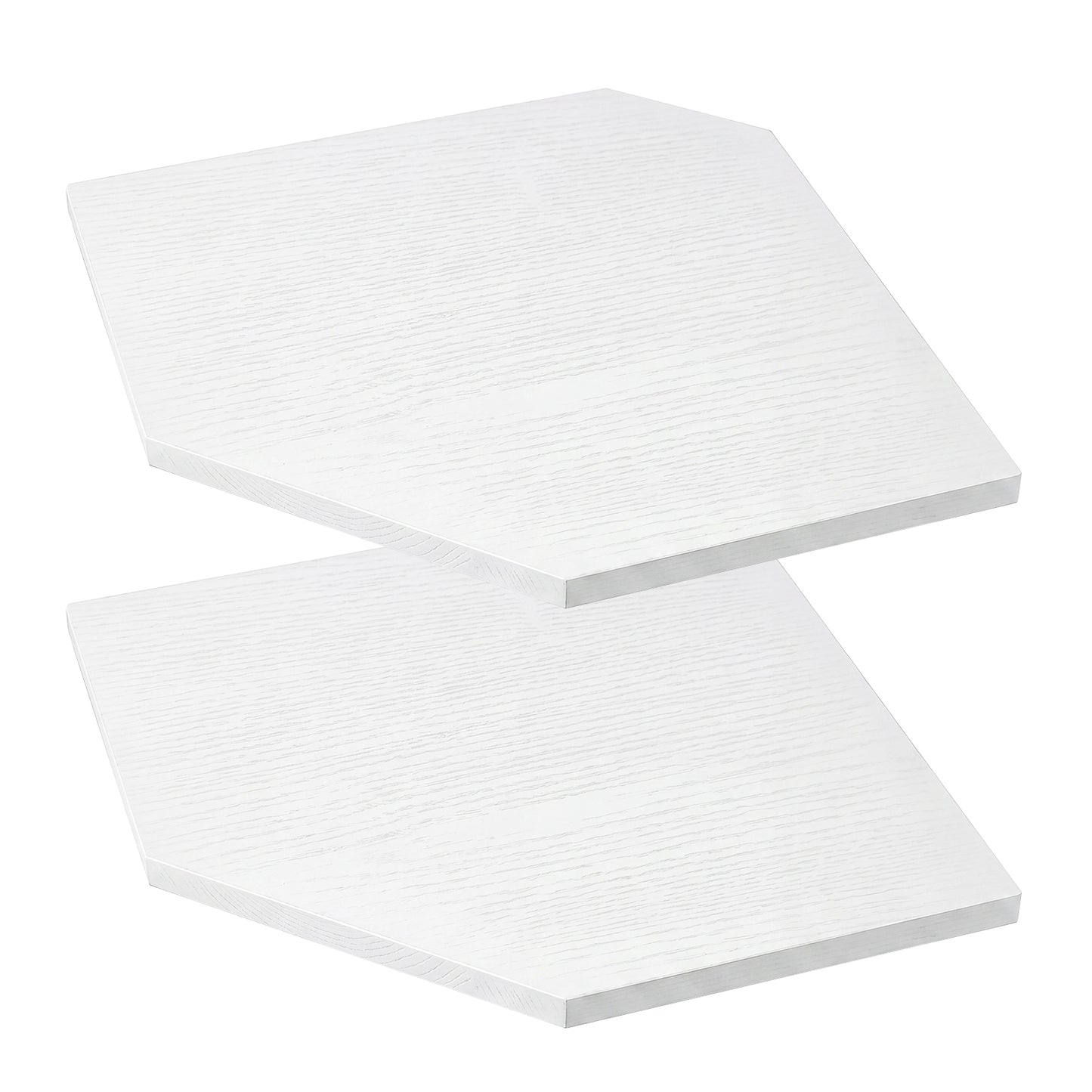 Corner Floating Wall Shelves 2 Pack White | HomeAndLiving - 2