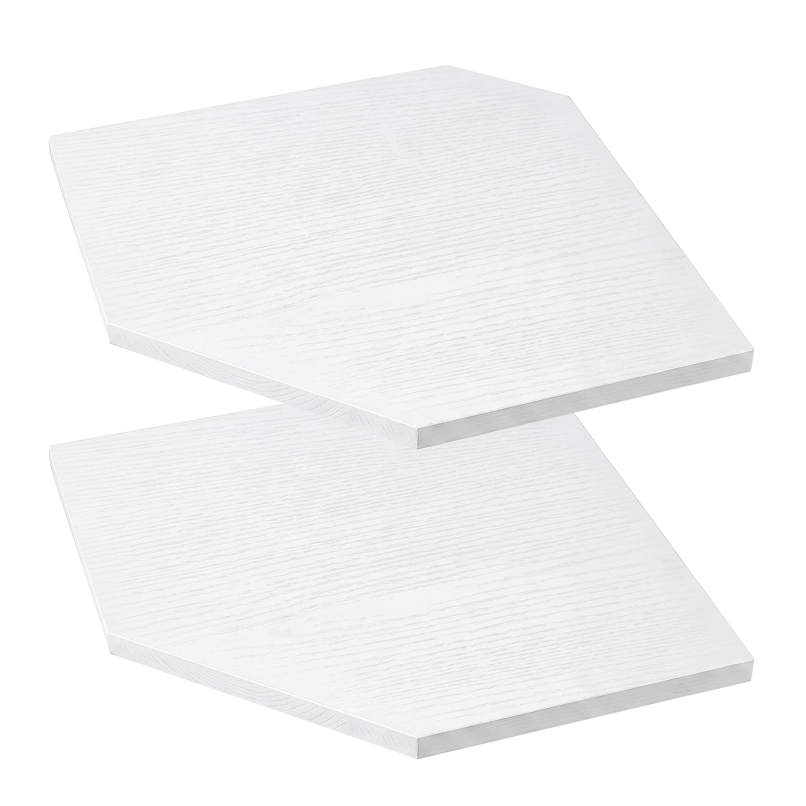 Corner Floating Wall Shelves 2 Pack White | HomeAndLiving - 2
