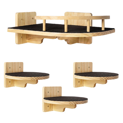 Cat Wall Shelf Corner Tree 22.5x19.3x1.8cm