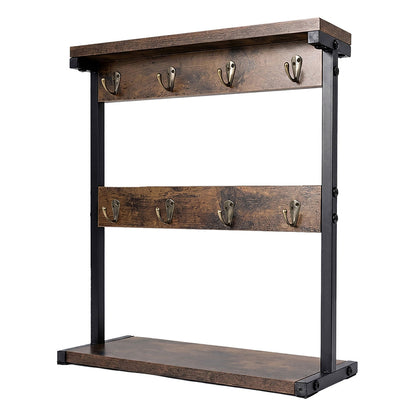 Levede Mug Rack 8 Hook Storage Holder Stand Kitchen Counter Cup Organizer Rustic